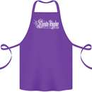 Knights Tempar St Georges Day Crusaders Cotton Apron 100% Organic Purple