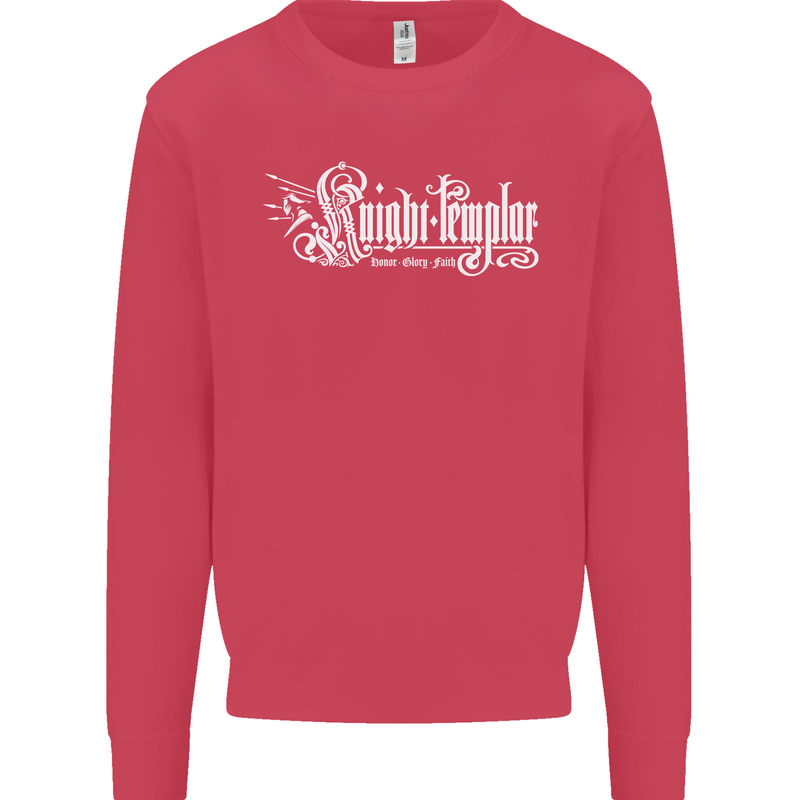 Knights Tempar St Georges Day Crusaders Kids Sweatshirt Jumper Heliconia