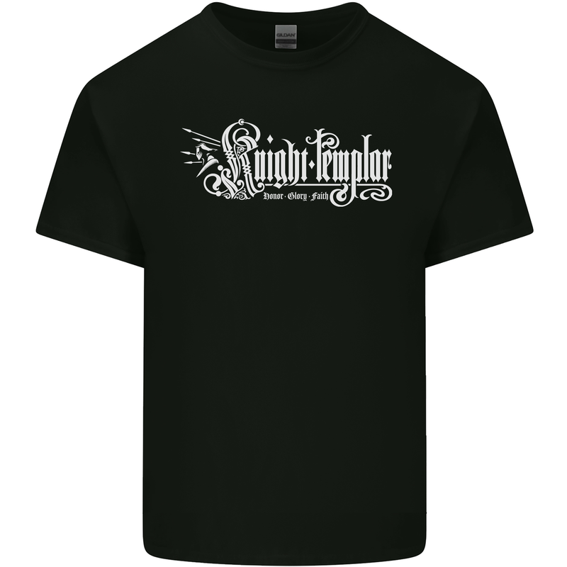 Knights Tempar St Georges Day Crusaders Kids T-Shirt Childrens Black