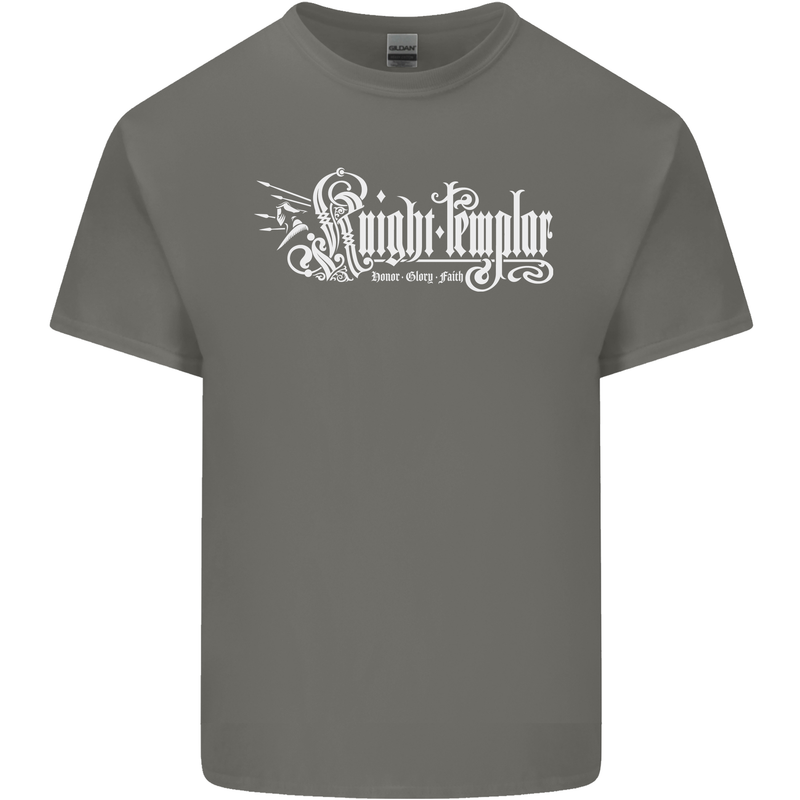 Knights Tempar St Georges Day Crusaders Kids T-Shirt Childrens Charcoal