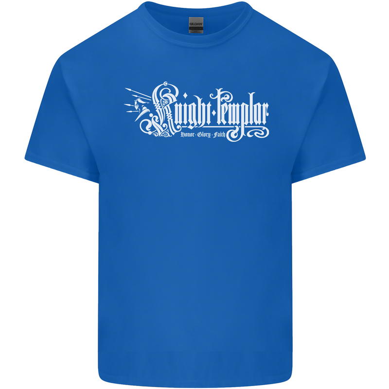 Knights Tempar St Georges Day Crusaders Kids T-Shirt Childrens Royal Blue