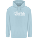 Knights Tempar St Georges Day Crusaders Mens 80% Cotton Hoodie Light Blue