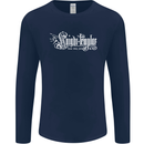 Knights Tempar St Georges Day Crusaders Mens Long Sleeve T-Shirt Navy Blue