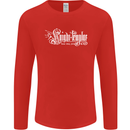 Knights Tempar St Georges Day Crusaders Mens Long Sleeve T-Shirt Red