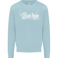 Knights Tempar St Georges Day Crusaders Mens Sweatshirt Jumper Light Blue