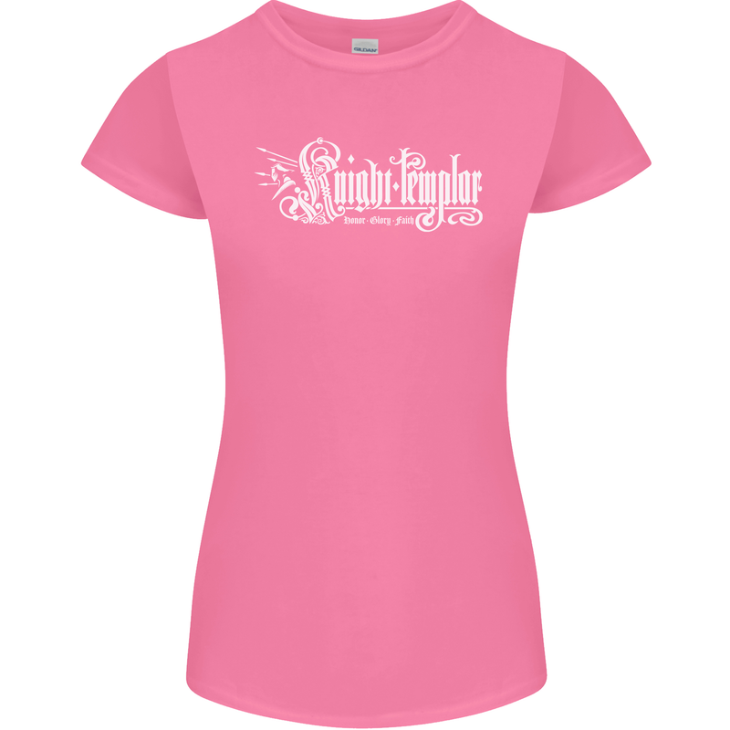 Knights Tempar St Georges Day Crusaders Womens Petite Cut T-Shirt Azalea