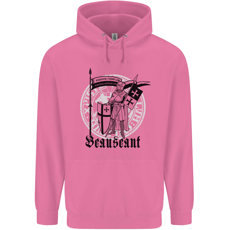 Knights Templar Beauseant St Georges Day Childrens Kids Hoodie Azalea