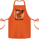 Knights Templar Beauseant St Georges Day Cotton Apron 100% Organic Orange