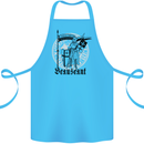 Knights Templar Beauseant St Georges Day Cotton Apron 100% Organic Turquoise