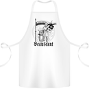 Knights Templar Beauseant St Georges Day Cotton Apron 100% Organic White