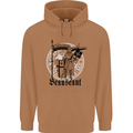 Knights Templar Beauseant St Georges Day Mens 80% Cotton Hoodie Caramel Latte
