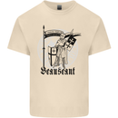 Knights Templar Beauseant St Georges Day Mens Cotton T-Shirt Tee Top Natural