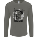 Knights Templar Beauseant St Georges Day Mens Long Sleeve T-Shirt Charcoal