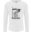 Knights Templar Beauseant St Georges Day Mens Long Sleeve T-Shirt White