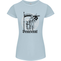 Knights Templar Beauseant St Georges Day Womens Petite Cut T-Shirt Light Blue