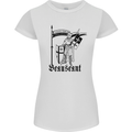 Knights Templar Beauseant St Georges Day Womens Petite Cut T-Shirt White