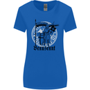 Knights Templar Beauseant St Georges Day Womens Wider Cut T-Shirt Royal Blue