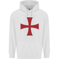 Knights Templar Cross Fancy Dress Outfit Childrens Kids Hoodie White