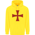 Knights Templar Cross Fancy Dress Outfit Childrens Kids Hoodie Yellow