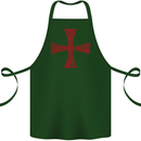 Knights Templar Cross Fancy Dress Outfit Cotton Apron 100% Organic Forest Green