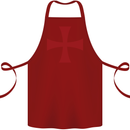 Knights Templar Cross Fancy Dress Outfit Cotton Apron 100% Organic Maroon