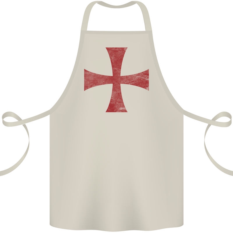 Knights Templar Cross Fancy Dress Outfit Cotton Apron 100% Organic Natural