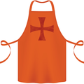 Knights Templar Cross Fancy Dress Outfit Cotton Apron 100% Organic Orange