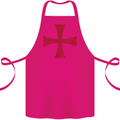 Knights Templar Cross Fancy Dress Outfit Cotton Apron 100% Organic Pink