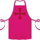 Knights Templar Cross Fancy Dress Outfit Cotton Apron 100% Organic Pink