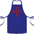 Knights Templar Cross Fancy Dress Outfit Cotton Apron 100% Organic Royal Blue