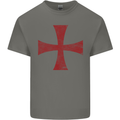 Knights Templar Cross Fancy Dress Outfit Kids T-Shirt Childrens Charcoal