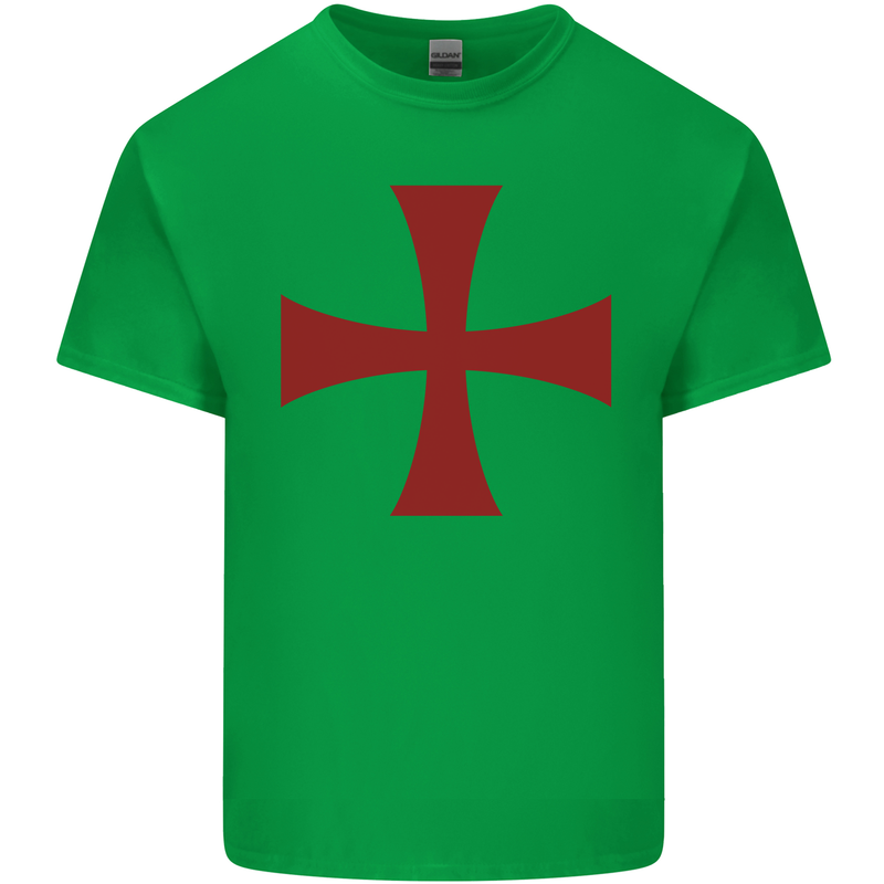 Knights Templar Cross Fancy Dress Outfit Mens Cotton T-Shirt Tee Top Irish Green