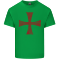 Knights Templar Cross Fancy Dress Outfit Mens Cotton T-Shirt Tee Top Irish Green