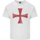 Knights Templar Cross Fancy Dress Outfit Mens Cotton T-Shirt Tee Top White