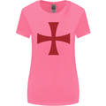 Knights Templar Cross Fancy Dress Outfit Womens Wider Cut T-Shirt Azalea