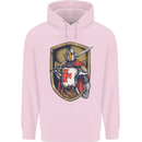 Knights Templar England St Georges Day Childrens Kids Hoodie Light Pink