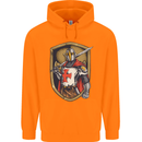 Knights Templar England St Georges Day Childrens Kids Hoodie Orange
