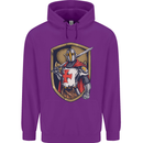 Knights Templar England St Georges Day Childrens Kids Hoodie Purple