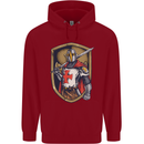 Knights Templar England St Georges Day Childrens Kids Hoodie Red