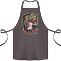 Knights Templar England St Georges Day Cotton Apron 100% Organic Dark Grey