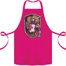 Knights Templar England St Georges Day Cotton Apron 100% Organic Pink