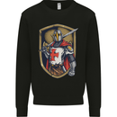 Knights Templar England St Georges Day Kids Sweatshirt Jumper Black
