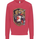 Knights Templar England St Georges Day Kids Sweatshirt Jumper Heliconia