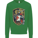Knights Templar England St Georges Day Kids Sweatshirt Jumper Irish Green