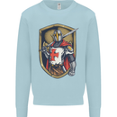 Knights Templar England St Georges Day Kids Sweatshirt Jumper Light Blue