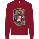 Knights Templar England St Georges Day Kids Sweatshirt Jumper Red