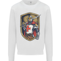Knights Templar England St Georges Day Kids Sweatshirt Jumper White