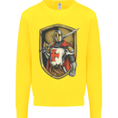 Knights Templar England St Georges Day Kids Sweatshirt Jumper Yellow
