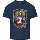 Knights Templar England St Georges Day Kids T-Shirt Childrens Navy Blue