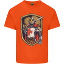 Knights Templar England St Georges Day Kids T-Shirt Childrens Orange